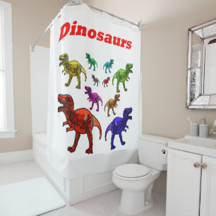 Dinosaurier Duschvorhang