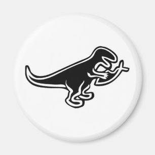 Dinosaurier Eating Jesus Fish Magnet