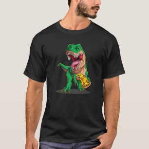 Dinosaurier Eating Pizza Slice Pizzasaurus Dino Fo T-Shirt