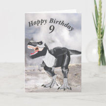 Dinosaurier Editable Card mit Alter