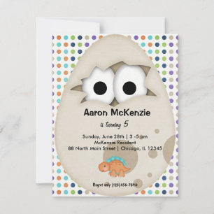 Dinosaurier Egg Einladung