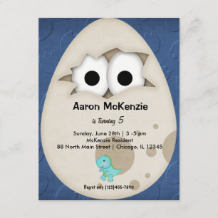 Dinosaurier Egg Einladung