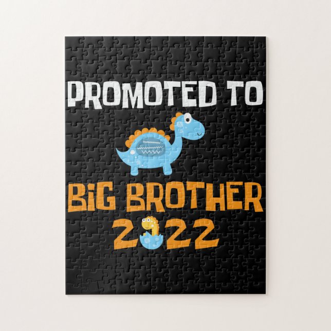 Dinosaurier-Ei-Hatching für den großen Bruder Puzzle (Vertikal)