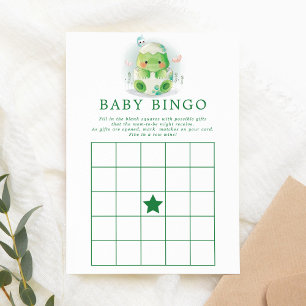 Dinosaurier-Ei-Wasserfarbe-Baby-Bingo-Einladung Einladung