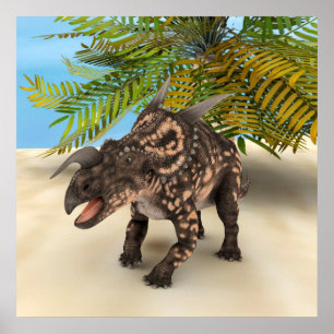 Dinosaurier Einiosaurus Poster