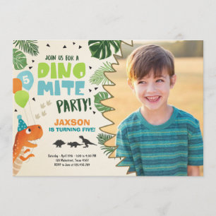 Dinosaurier Einladung Dino mite T-Rex Party zum Ge