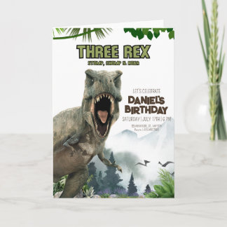 Dinosaurier Einladung zum Geburtstag Einladung Dre