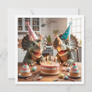 Dinosaurier Einladung zum Geburtstag, Triceratops
