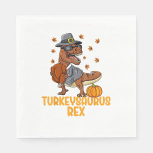 Dinosaurier Erntedank Boys Turkey Saurus T rex Kid Serviette