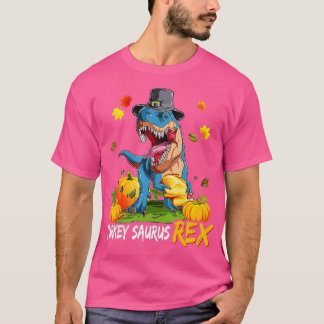 Dinosaurier Erntedank Boys Turkey Saurus T rex Pil T-Shirt