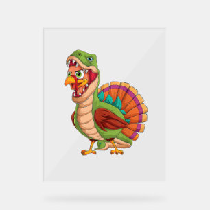 Dinosaurier Erntedank Boys Turkey Saurus T rex Tur Acrylschild