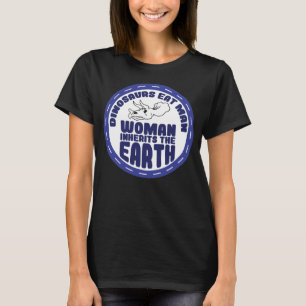 Dinosaurier essen Mann Frau erbt den Earth Earth D T-Shirt