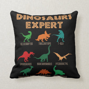 Dinosaurier Expert Boys Girls Dino T-rex Spinosaur Kissen