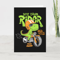 Dinosaurier fahren mit dem Motorrad