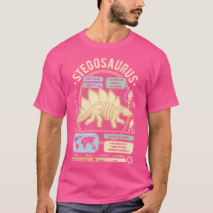 Dinosaurier Fakten - Stegosaurus Science Anatomie T-Shirt