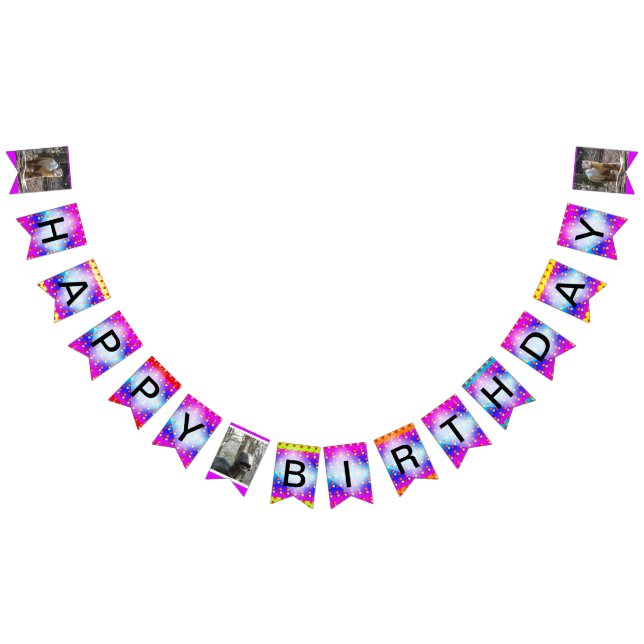 Dinosaurier farbenfrohe Happy Birthday Banner (Alle)
