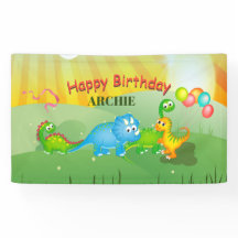 Dinosaurier Farbige Balloons Kinder Grün Geburtsta