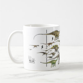 Dinosaurier-Festzug-Tasse Paleoart durch Gregory Tasse