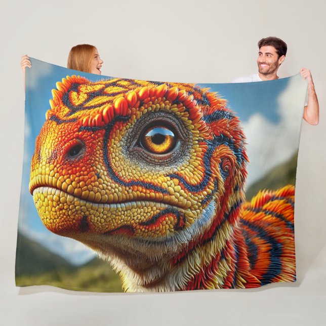 Dinosaurier Fleecedecke (Beispiel)