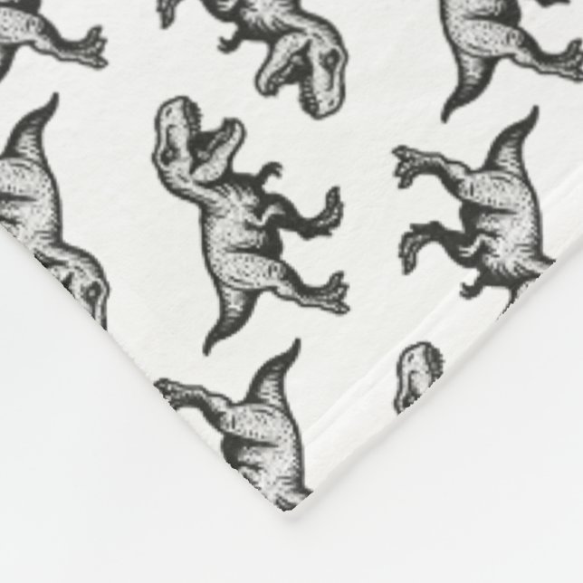 Dinosaurier Fleecedecke (Ecke)