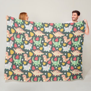 Dinosaurier! Fleecedecke. Fleecedecke