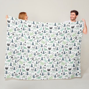 Dinosaurier! Fleecedecke. Fleecedecke