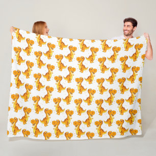 Dinosaurier! Fleecedecke. Fleecedecke