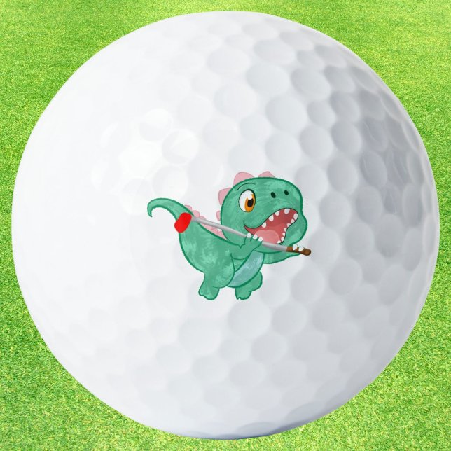 Dinosaurier Fliegen mit Golf Club Golfball (Von Creator hochgeladen)