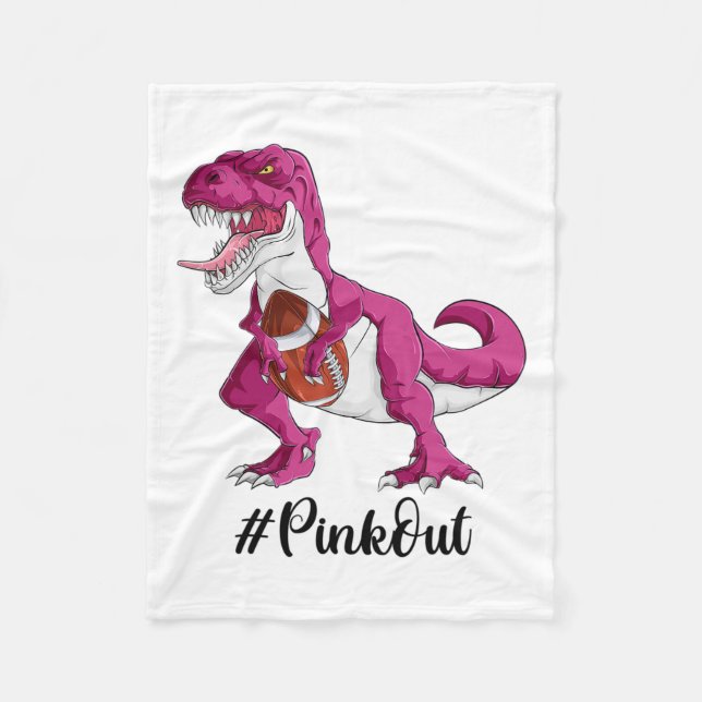 Dinosaurier Football Boys1 Fleecedecke (Vorderseite)