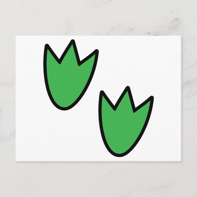 Dinosaurier Footprints Postkarte (Vorderseite)