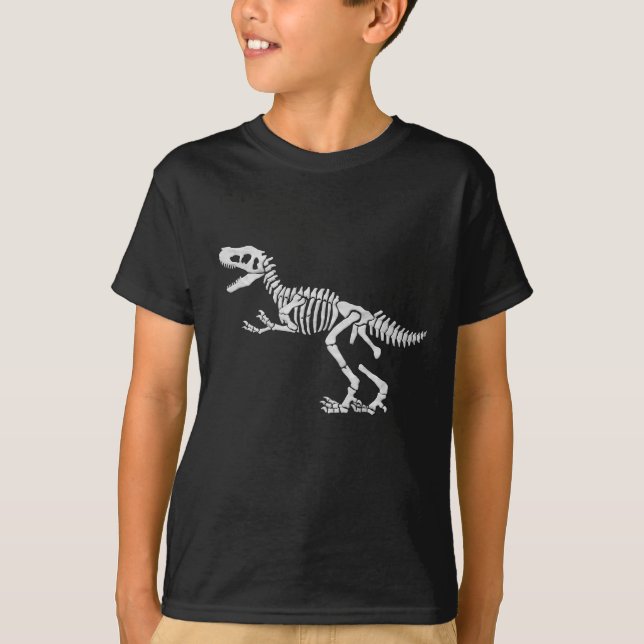 Dinosaurier-Fossil-Aushöhlungs-Geburtstag T-Shirt (Vorderseite)