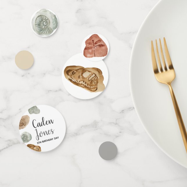 Dinosaurier Fossil Kind Geburtstagsparty Konfetti (Gruppe)