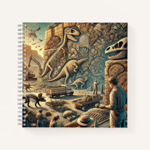 Dinosaurier-Fossilien & Paläontologie-Ausgrabung Notizbuch