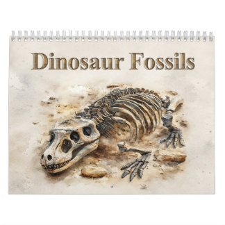 Dinosaurier-Fossilien – Prähistorisches Fossil Kalender