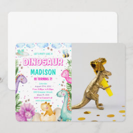 Dinosaurier Foto Einladung