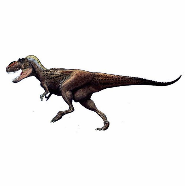 Dinosaurier-Foto-SkulpturDaspletosaurus Greg Paul Freistehende Fotoskulptur (Vorne)