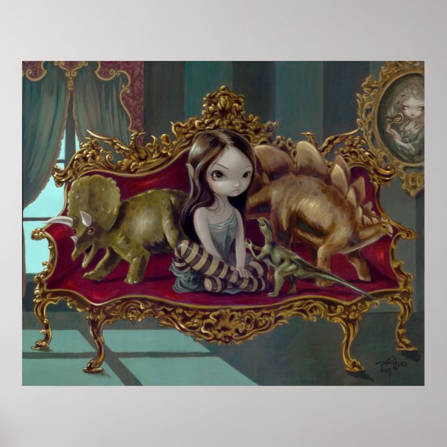 Dinosaurier Freunde ich schwach gotische Fantasie  Poster (Vorne)