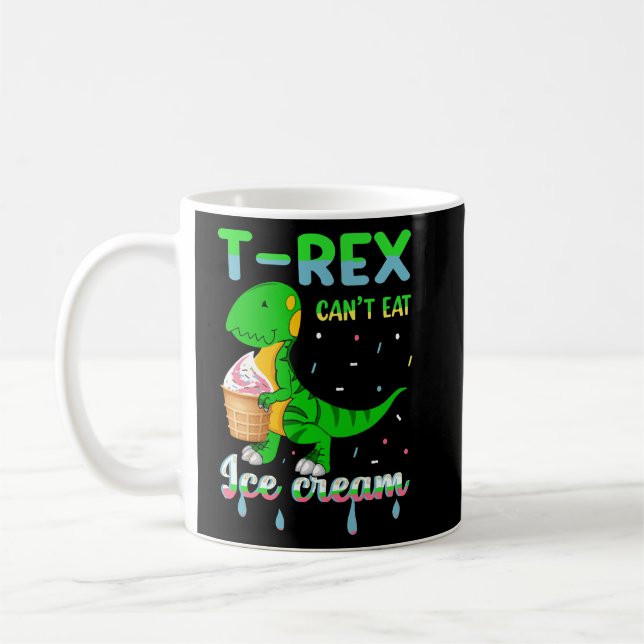 Dinosaurier frisst Eis Kaffeetasse (Links)