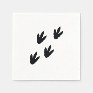 Dinosaurier-Fußspuren Serviette