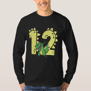Dinosaurier Geburtstag 12 Jahre alter Junge Rex 12 T-Shirt