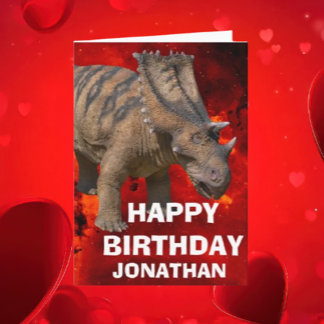 Dinosaurier Geburtstag eine rauschende gute Zeit Karte