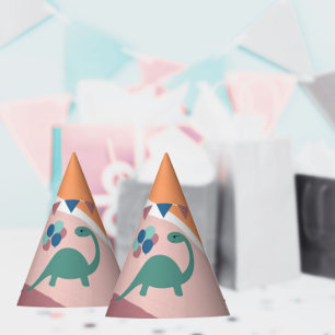 Dinosaurier Geburtstagsballons-Banner neutral Partyhütchen