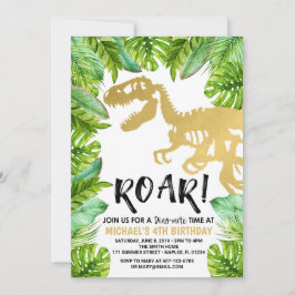 Dinosaurier Geburtstagseinladung Dino Party Boy Einladung