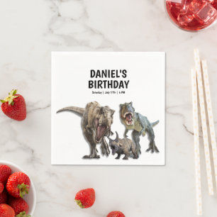 Dinosaurier Geburtstagsparty, Dino Party Serviette