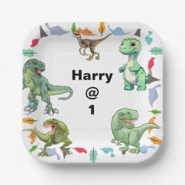 Dinosaurier-Geburtstagsparty Pappteller