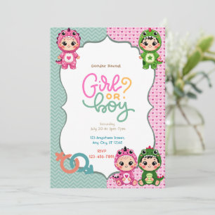 Dinosaurier-Genderbericht Einladung