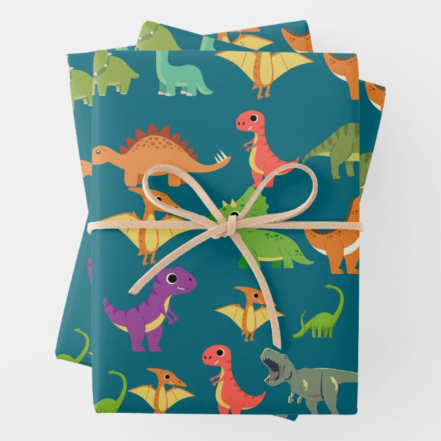 Dinosaurier Geschenkpapier Set (Beispiel)