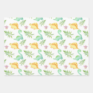 Dinosaurier Geschenkpapier Set