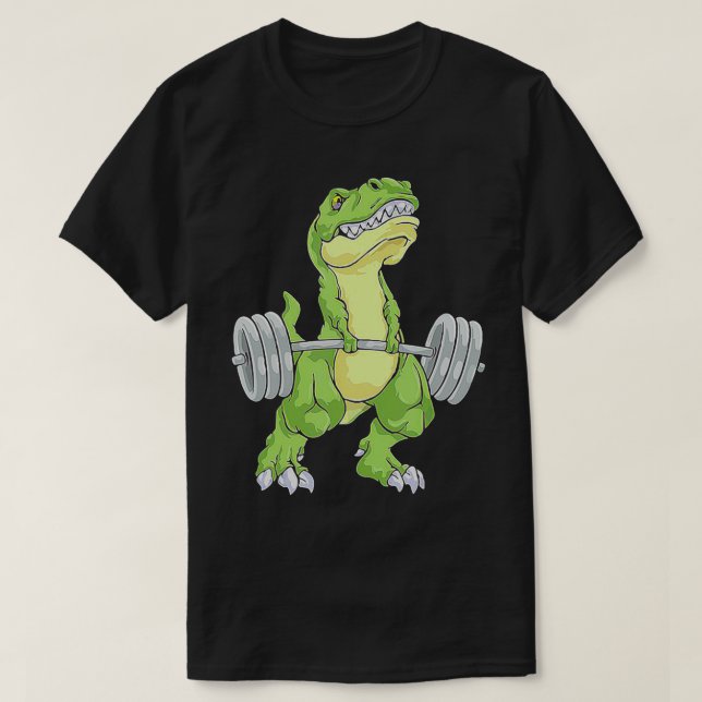 Dinosaurier - Gewichthebelung T-Shirt (Design vorne)