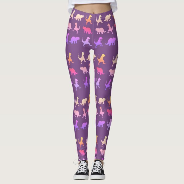 Dinosaurier-Gewohnheits-Leggings Leggings (Vorderseite)